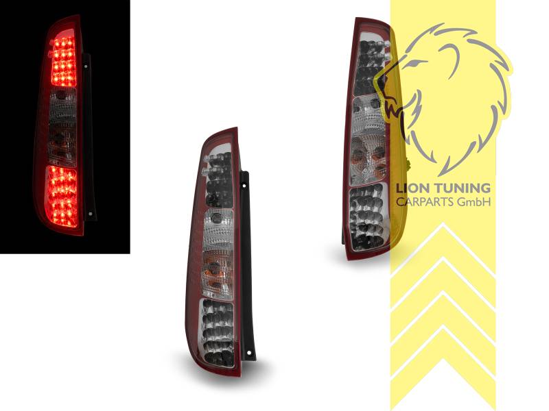 LED, rot, weiss, nur passend für 3-Türer, Blinkerbirnen BAU15S, Eintragungsfrei / mit E-Prüfzeichen